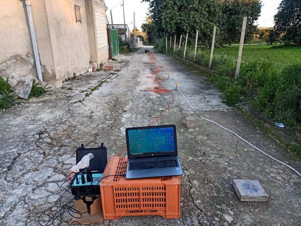 stendimento sismico MASW geologo Andrea Salemi